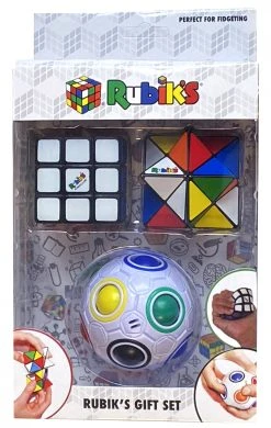 Rubiks Gift Set (Includes Rainbow Ball Squishy Cube And Magic Star)