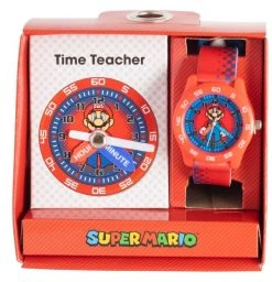 Time Teacher Watch Pack - Super Mario Red/Blue