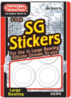 Duncan Yo Yo SG Stickers 4 Pack (14.5 Mm I.D.)