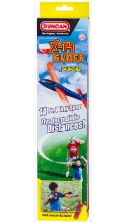 Duncan X-14 Glider With Hand Launcher (Assorted Colours)