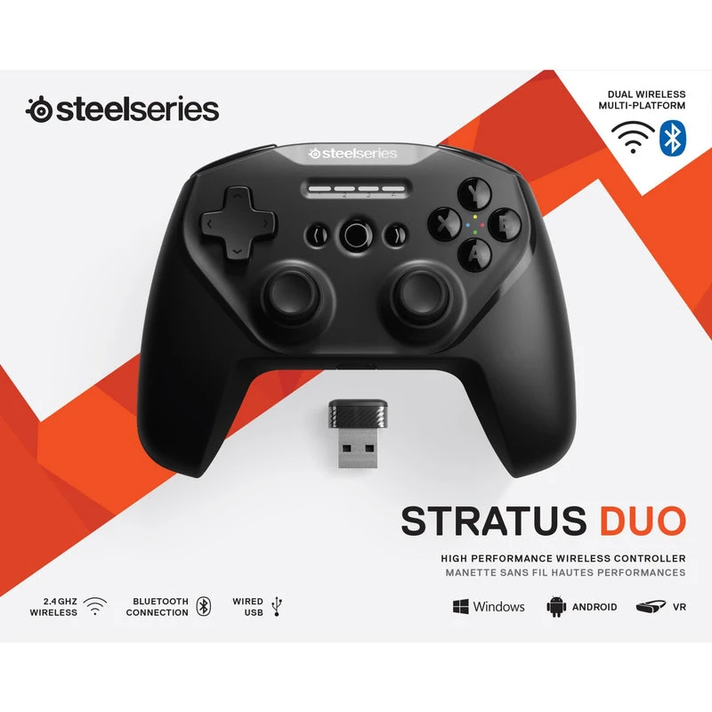 SteelSeries Stratus Duo Multi-Platform Wireless Gaming Controller 3 SteelSeries Stratus Duo Multi-Platform Wireless Gaming Controller