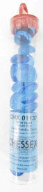 Chessex Gaming Stones Crystal Aqua Blue Glass Stones (Qty 40) In 5 1/2??Tube