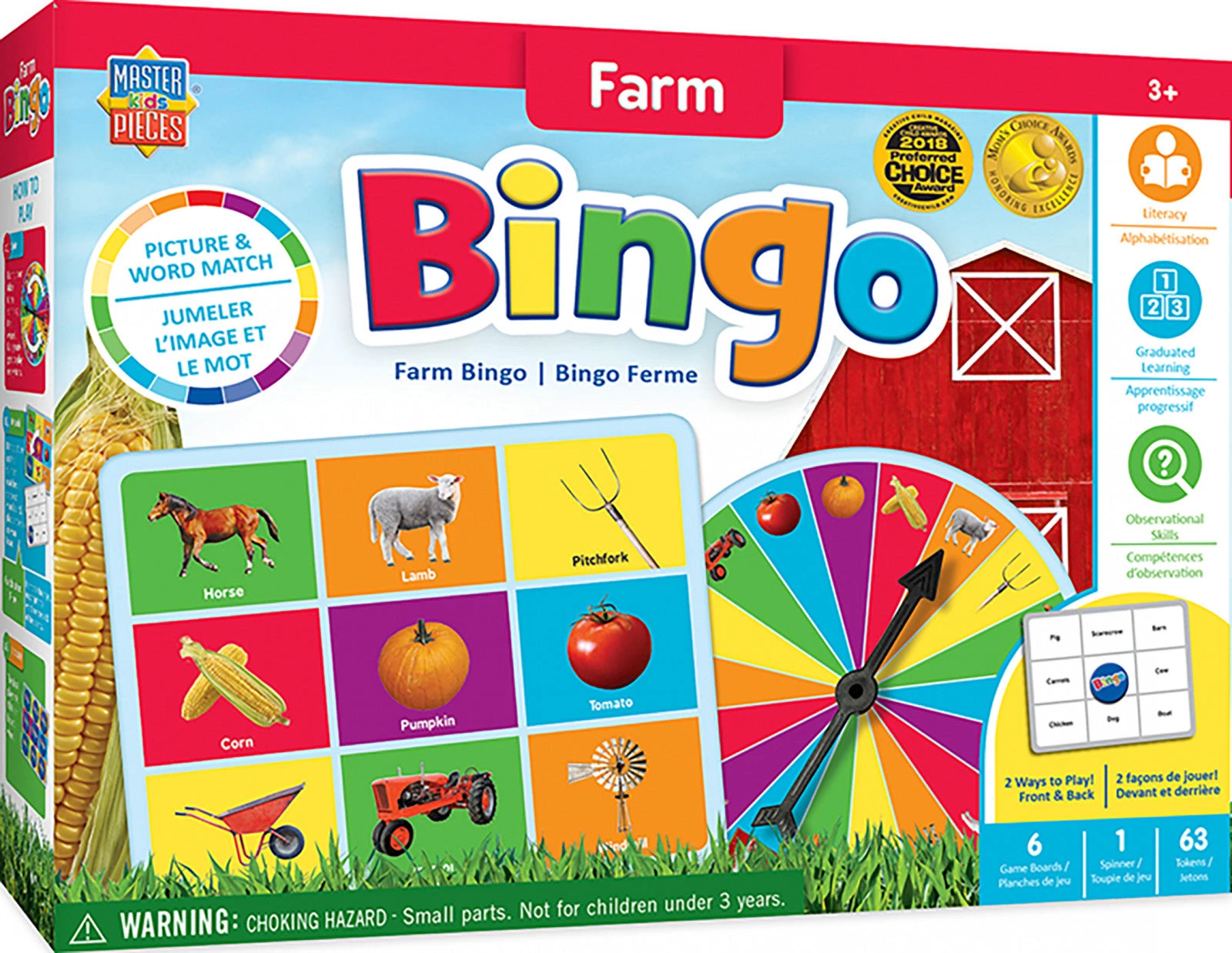 Masterpieces Educational Bingo Farm 3 Masterpieces Educational Bingo Farm