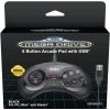 Retro-Bit SEGA Mega Drive 8-Button USB - Black -Gamer Holic Sales 7350002936856