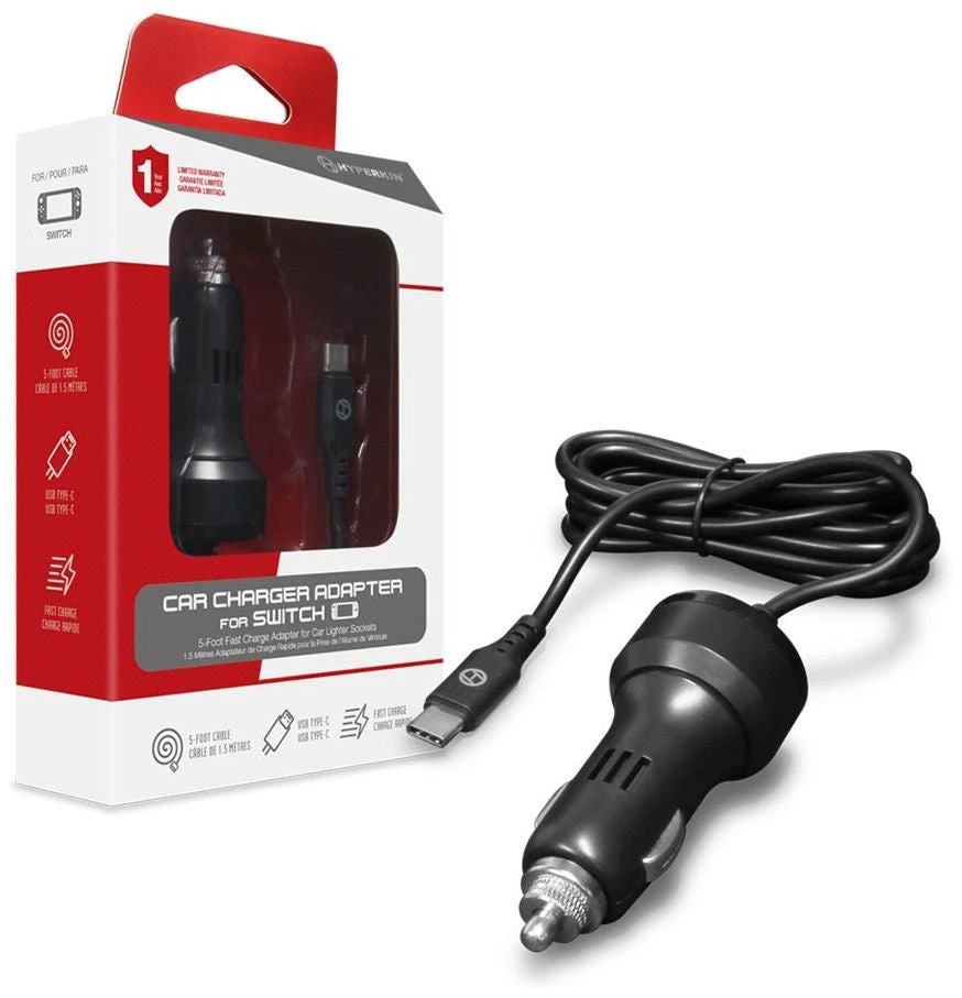 Switch Car Charger Adapter - Hyperkin 3 Switch Car Charger Adapter - Hyperkin
