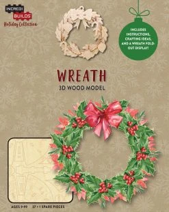 HOT CLEARANCE Incredibuilds Christmas Holiday Collection Wreath