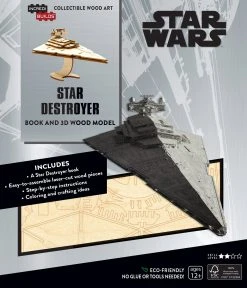 Incredibuilds Star Wars Star Destroyer Book And 3D Wood Model