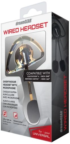 PS4/XB1/Switch/PC DreamGEAR Wired Headset - Black