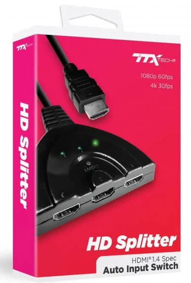 Universal TTX Tech HD 3 Way Cable Splitter 3 Universal TTX Tech HD 3 Way Cable Splitter