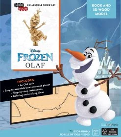 HOT CLEARANCE Incredibuilds Disney Frozen Olaf 3D Wood Model And Book