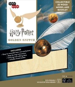Incredibuilds Harry Potter Golden Snitch 3D Wood Model And Booklet