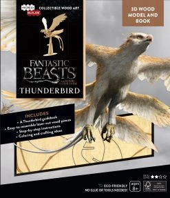 Incredibuilds Fantastic Beasts And Where To Find Them Thunderbird Book And 3D Wood Model