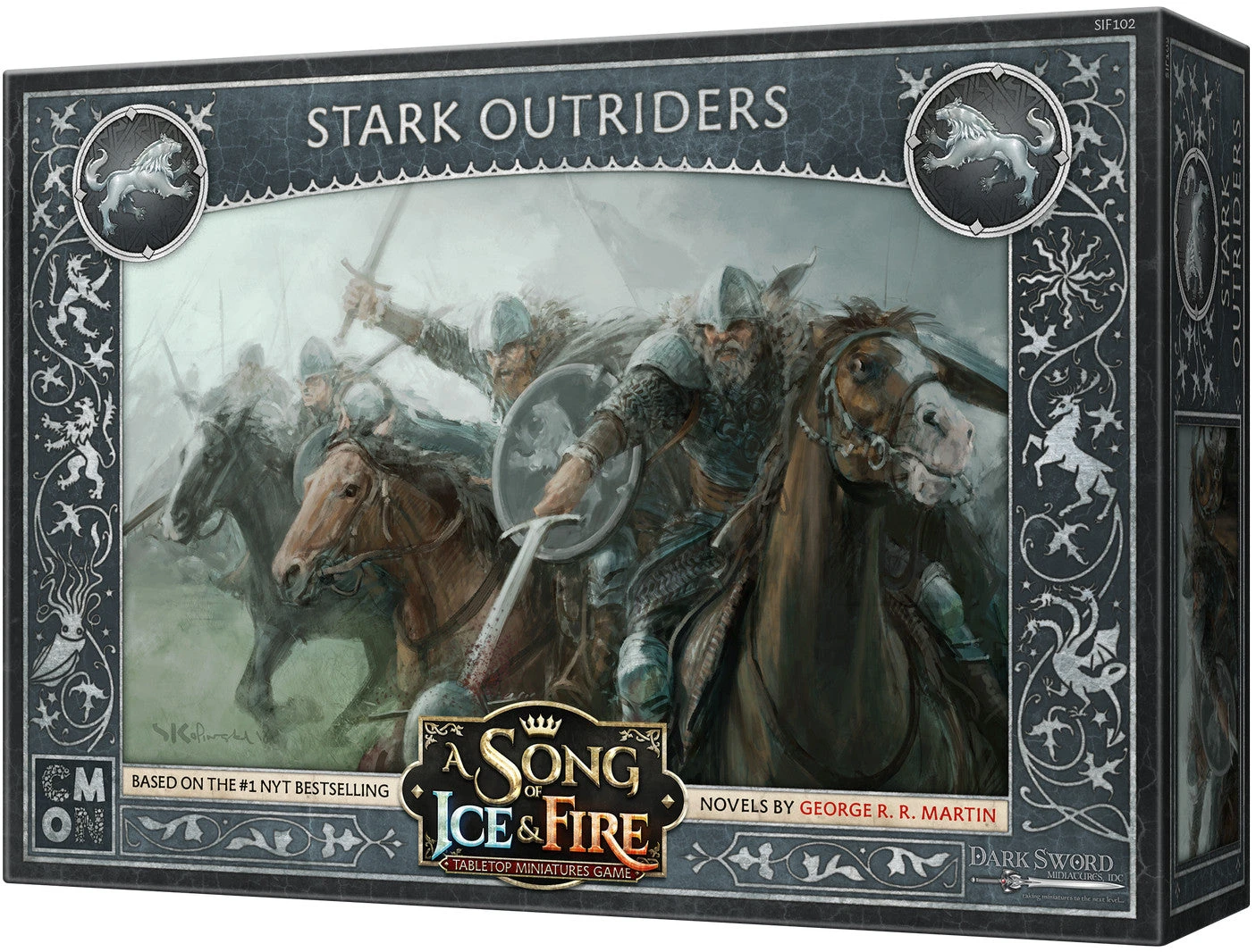CMON A Song Of Ice And Fire TMG - Stark Outriders 3 CMON A Song Of Ice And Fire TMG - Stark Outriders
