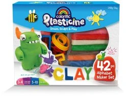 Colorific Plasticine Alphabet Kit