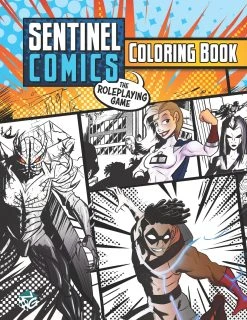 HOT CLEARANCE RPG Sentinels Comics - Coloring Book