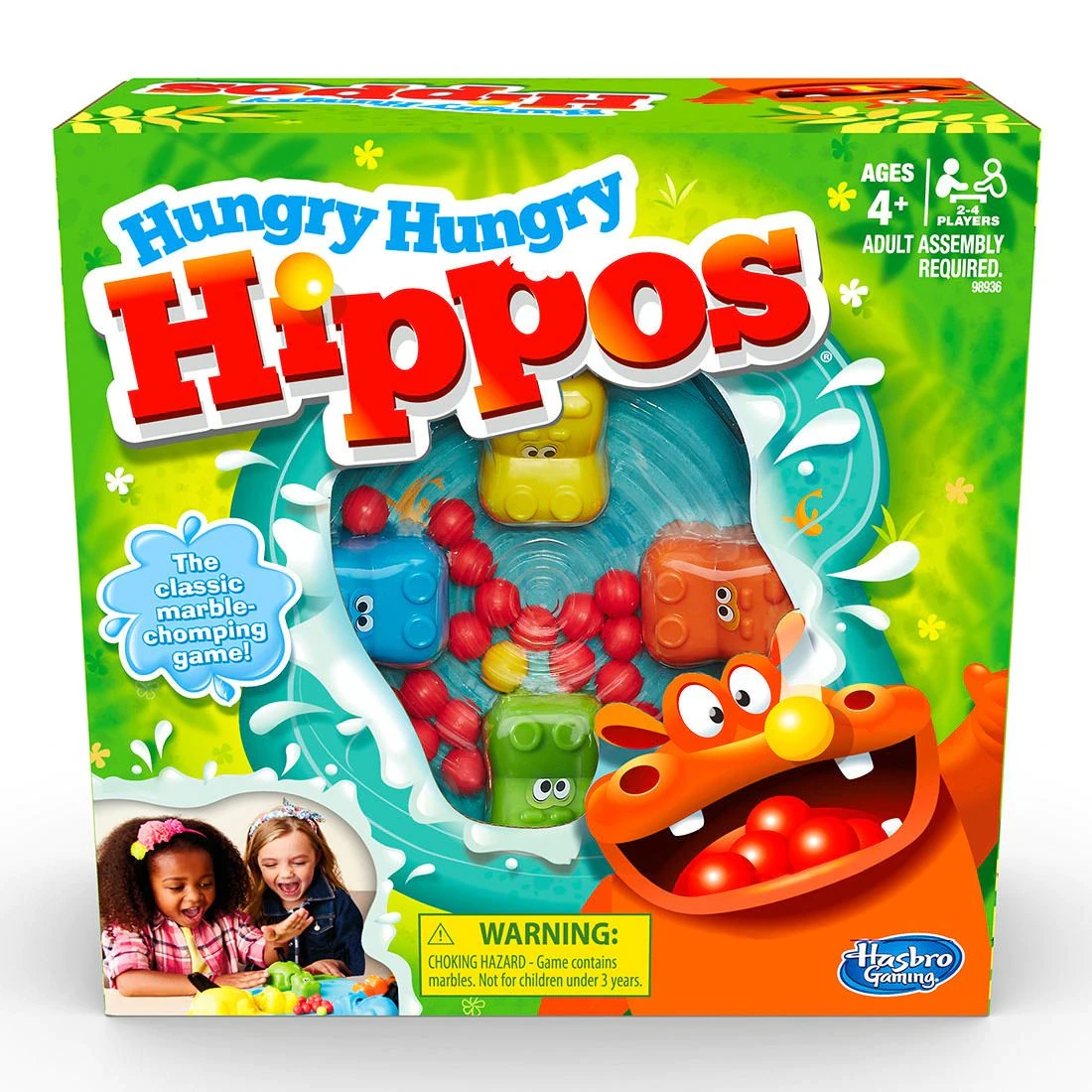 Hasbro Hungry Hungry Hippos The Classic Marble Chomping Hippo-Feeding 3 Hasbro Hungry Hungry Hippos The Classic Marble Chomping Hippo-Feeding
