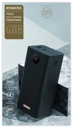 Romoss Power Bank PEA60 60000 MAh Fast Charging