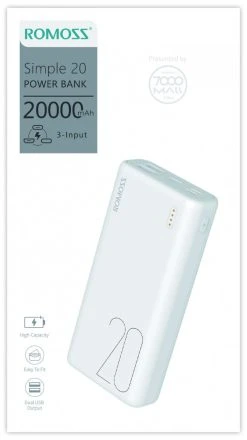 Romoss Power Bank Simple 20 20000 MAh