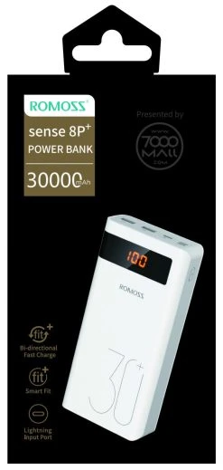 Romoss Power Bank Sense 8P+ 30000 MAh Fast Charging
