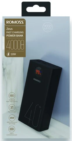 Romoss Power Bank Zeus PEA40 40000 MAh Fast Charging