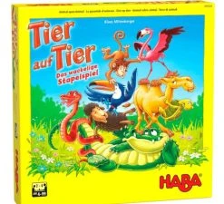Haba Animal Upon Animal - Tier Auf Tier Das Wackelige Stapelspiel