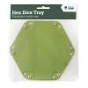 LPG Hex Dice Tray 6??Green -Gamer Holic Sales dr5sigmo