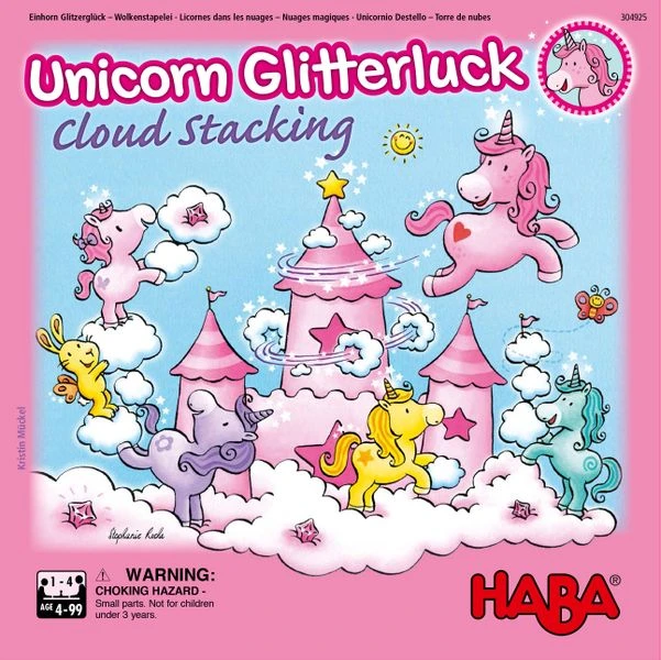 Haba Unicorn Glitterluck Cloud Stacking 3 Haba Unicorn Glitterluck Cloud Stacking